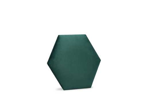 Klimex - Luxury Velvet Textile Hexagon Green - Wandbekleding