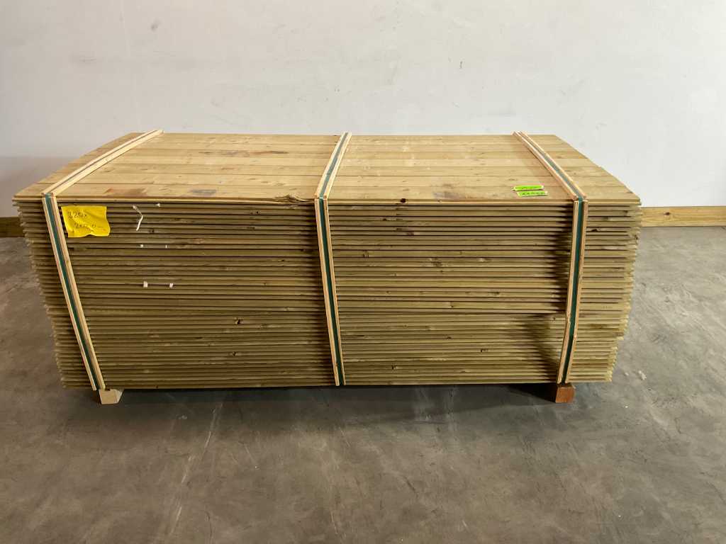 Spruce half-wood rabat 202x14.5x1.8 cm (160x)