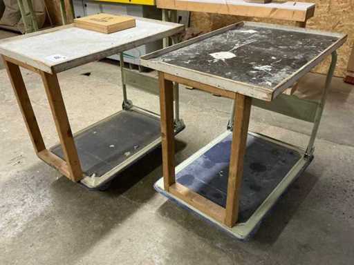 Opklapbare Plateauwagen (2x)