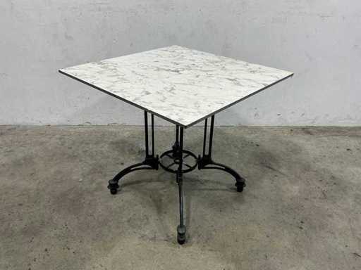 Terrace table marble look (8x)