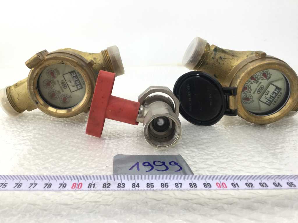 - Water Meters and Shut-off Valve - Water Treatment (3x)