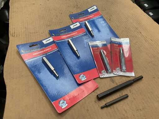 Différents poinçons de sertissage (7x)