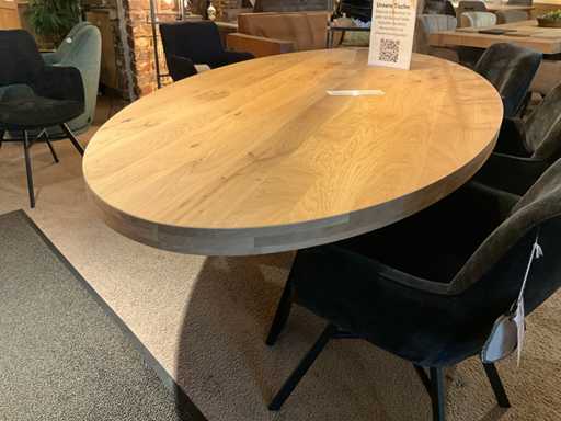 Bravia Ovale eiken eetkamertafel