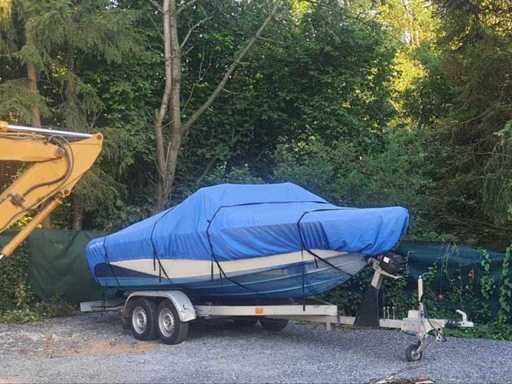 Open boot / runabout (pleziermotorboot) + aanhanger