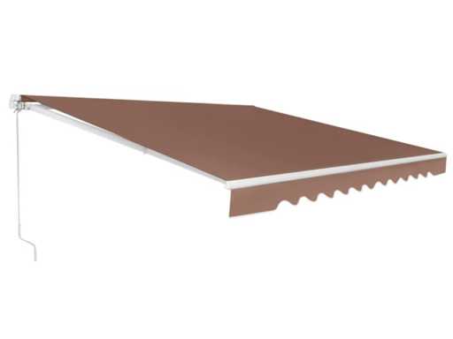 Authentiek aluminium buitenjaloezie met handmatig mechanisme - 3,6X3M