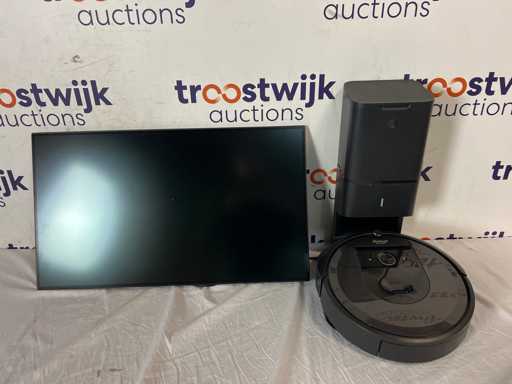 IRobot Roomba i7+ - Aspirator robot - Bază inclusă + monitor LG 32UN950