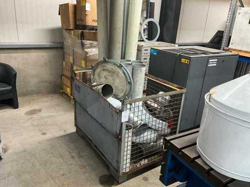 Batch of ventilation and air duct parts