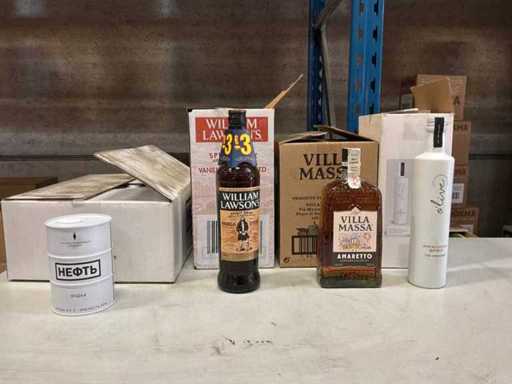 Festa di gin, whiskey e vodka