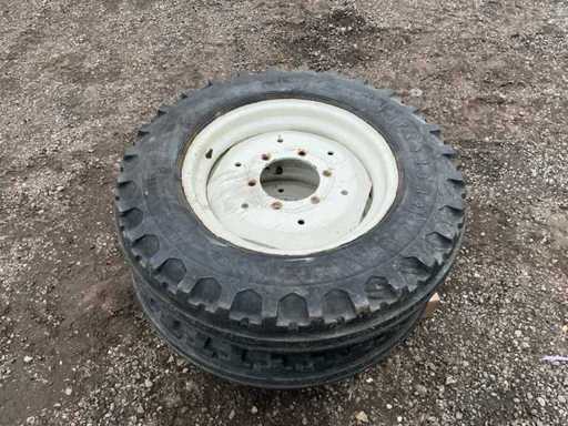 Firestone Pneumatico, ruota e cerchio 7.50-20 trattore Fiat 1000 di origine