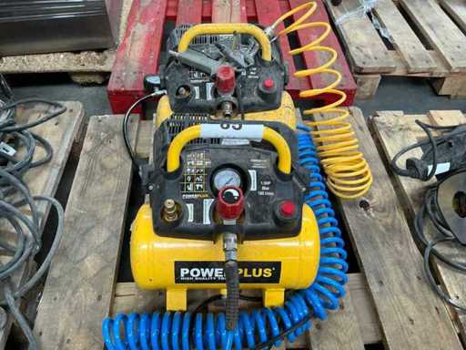 Powerplus Powx1721 Luftkompressor (2x)