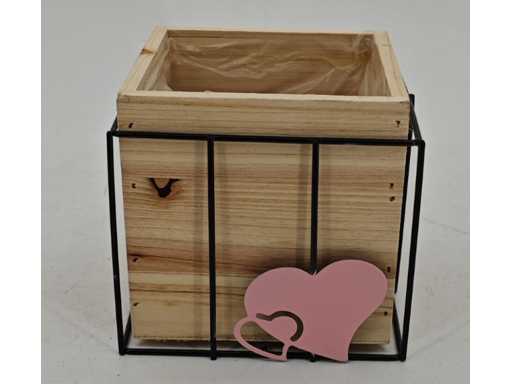 Box din lemn HA cu cadru metalic Heart T13 (2009x)