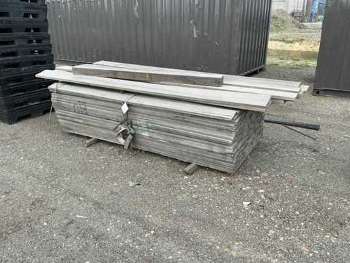 Lotto di assi di legno duro