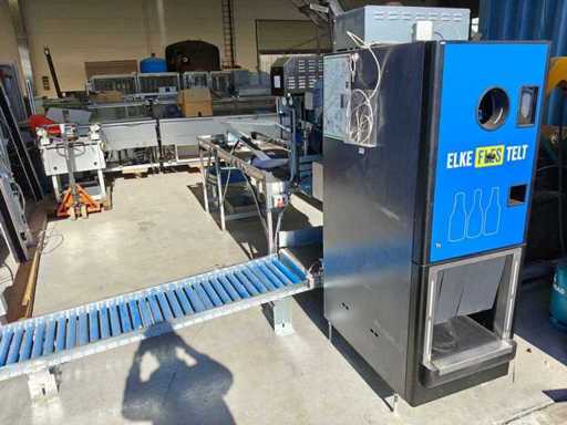 Sielaff - Sivario 360 - leeggoedautomaat met bijhorende tafels en rollenbanen