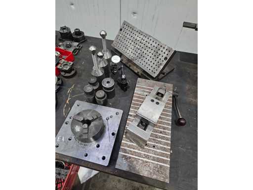   Precision clamping and measuring fixture set