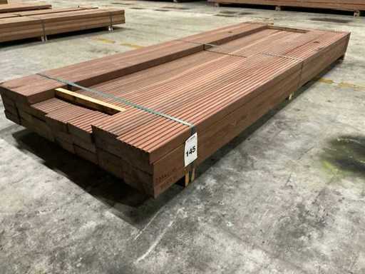 Azobe vlonderplanken 45x140 mm (25x)