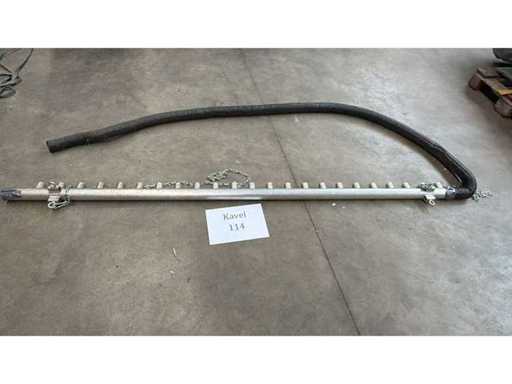 Tube and hose for smoke machine low smoke installation