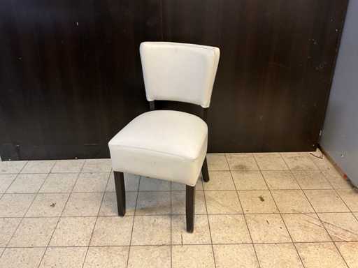 Faux leather restaurant chairs (2x)