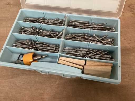 KWB patio screws set incl drill (3x)