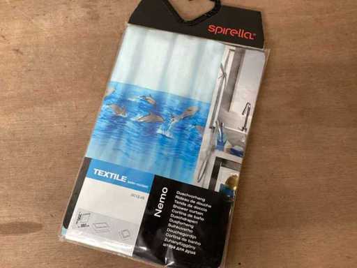 Zasłona prysznicowa Spirella Nemo 180x200 cm (63x)