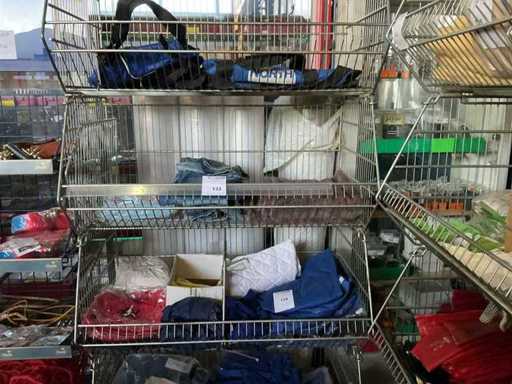 Mobilne koszyki z drutem stosowanym