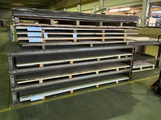 Batch of various metal sheet material