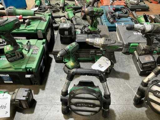 Hitachi Various cordless tools (3x)