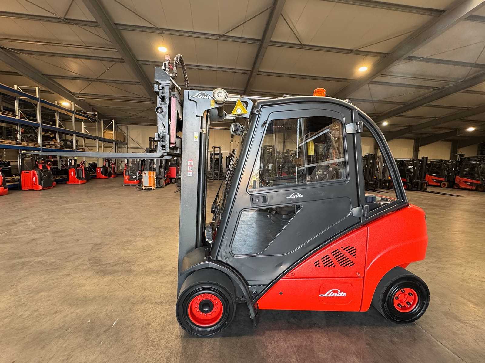 2012 Service + UVV 09/2026 Linde H25D 3rd + 4th Valve Fork Adjuster 163cm Free Stroke Diesel Forklift