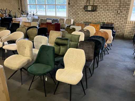 Lot of various dining chairs (30x)