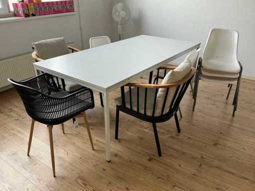 Dining table with 8 chairs