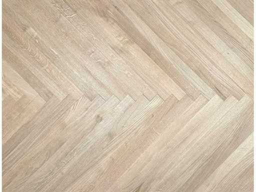 Visgraat Massief Europees Eikenhout Natur 0V Eenzijdig