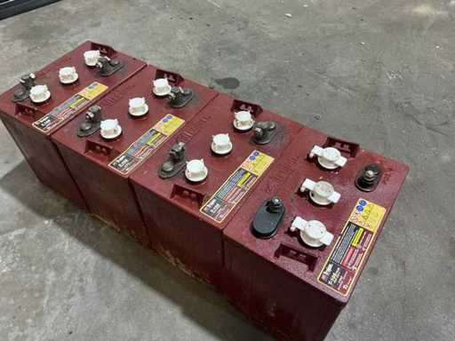 Trojan T-105 6 volt Aerial work platform battery (4x)