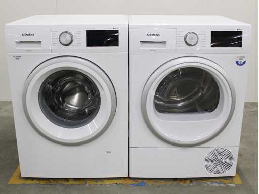 Siemens iQ500 iSensoric aquaStop Washing Machine & Siemens iQ500 iSensoric selfCleaning Condenser Dryer