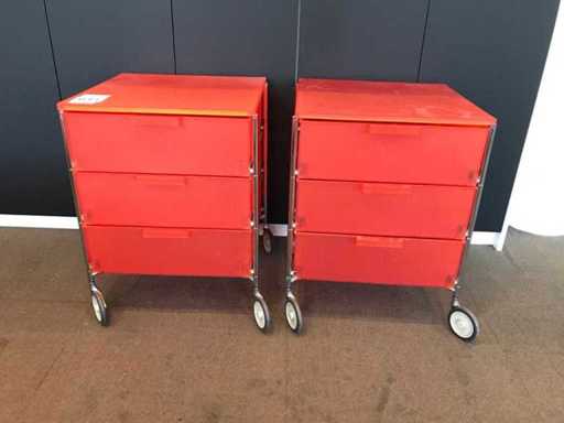 Kartell Mobil Chest of Drawers (2x)