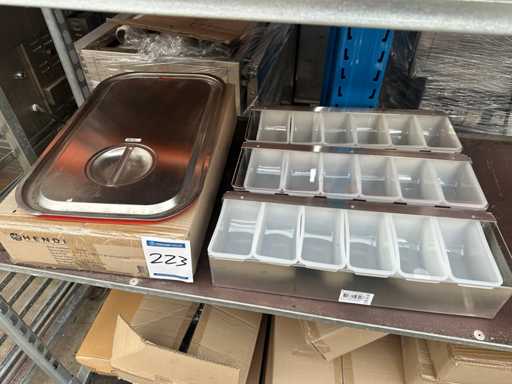 Hendi Plateaux d’ingrédients / Couvercles GN