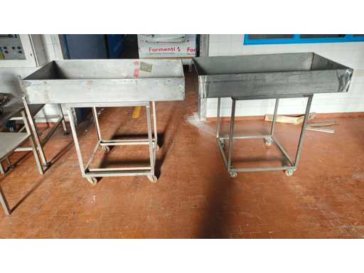   Trolley with tub x 2