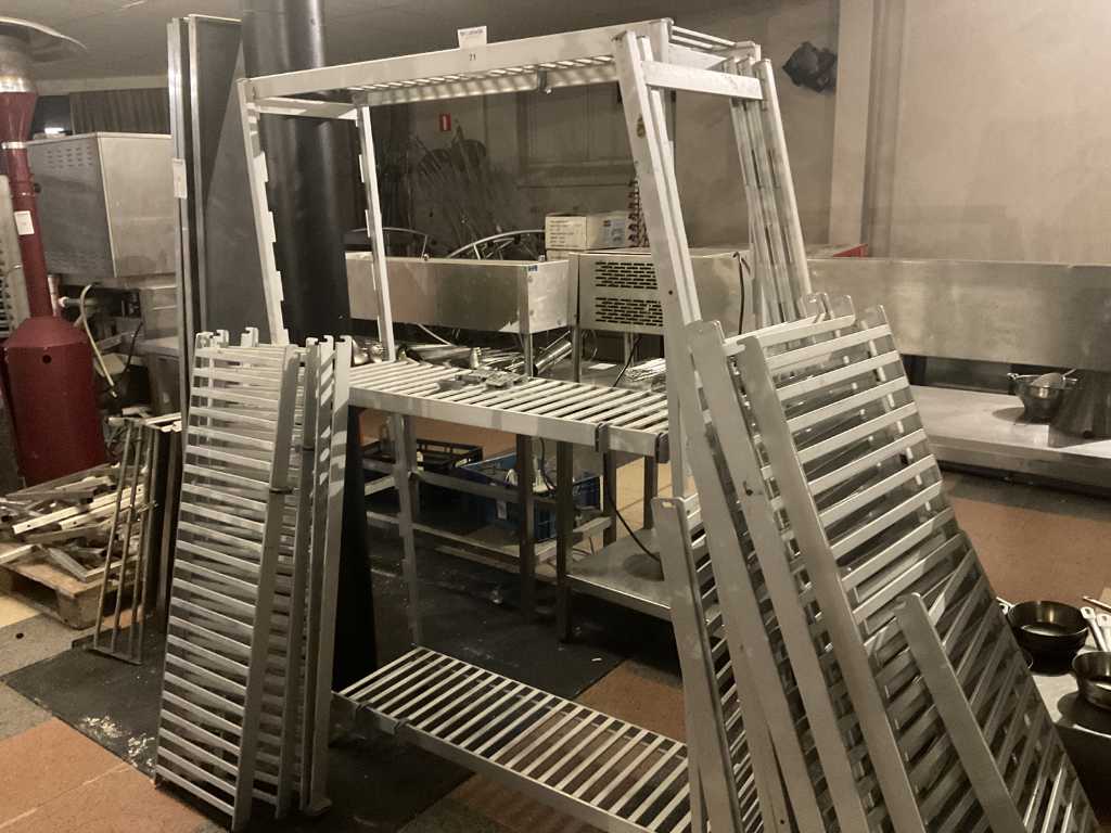 Aluminium cold room rack