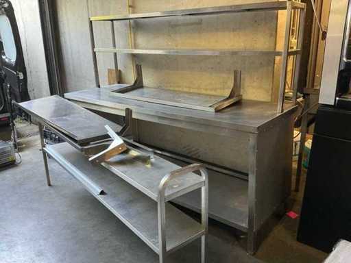 Stainless steel work table