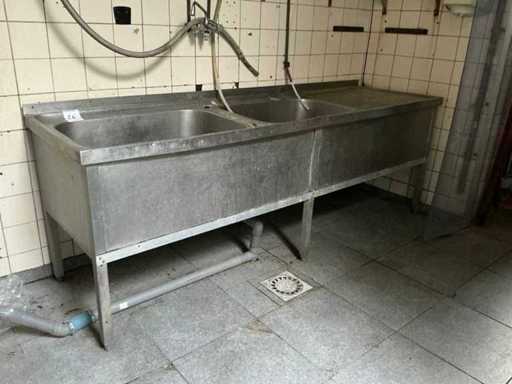 Lavandino in acciaio inox