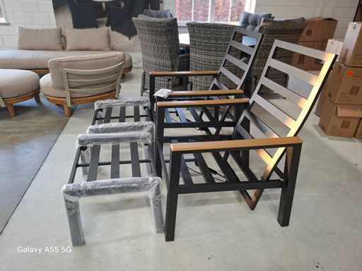 Coda - Including ottomans - Garden chair (2x)