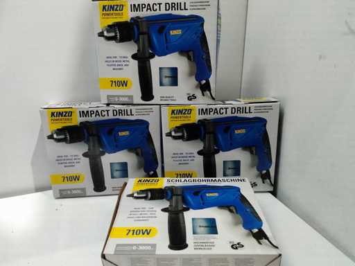 Kinzo - Ma?in? de g?urit cu percu?ie (4x)