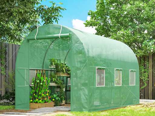 Grondoppervlak van de kastunnel 7m² 3,5L x 2W x 2H m