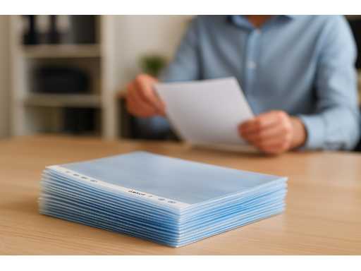 *NOI* Bene Clear Sleeves A5 0,10 mm, Document Sleeves (300 de pachete)