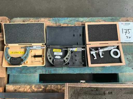 Mitutoyo Außengröße Mikrometer (3x)