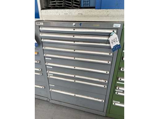 LISTA workshop drawer cabinet with contents