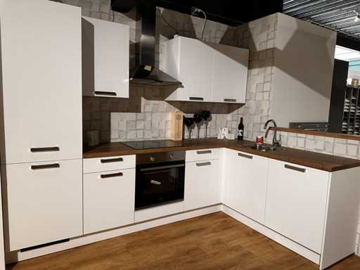 Nobilia Laser mat wit hoek keuken