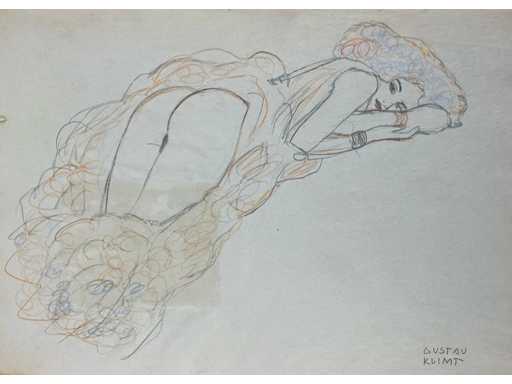1910 Disegnando su carta Gustav Klimt