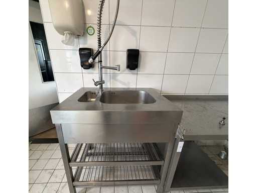 Solitario - Lavandino in acciaio inox