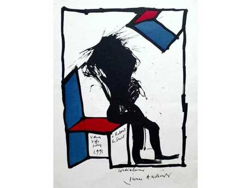 Pierre Alechinsky - Je vous en prie asseyez vous - offset