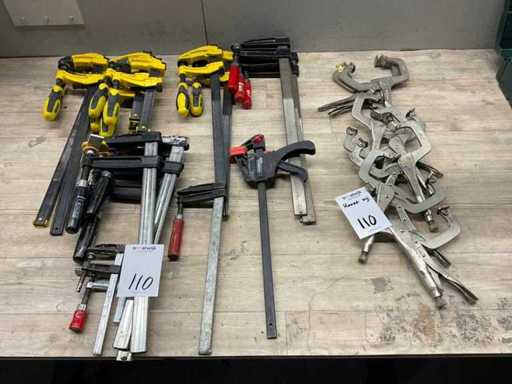 Klebeklemme und Griffzange (25x)