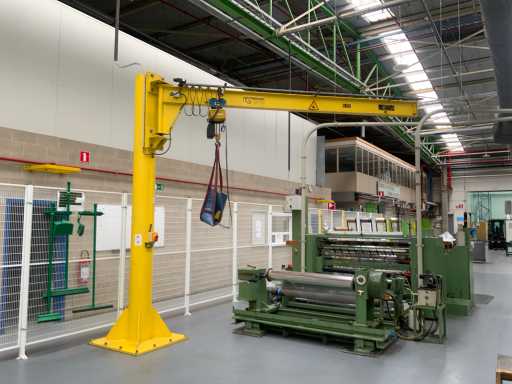 Grue à flèche à colonne Standaert avec palan